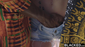 2 black statues of physical perfection shag angel