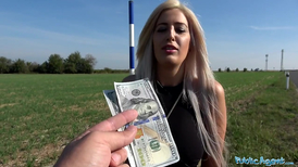 Sweet shaven Romanian pussy gets creampied after fuck