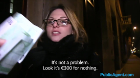 French tourist fucked in a dark public staircase