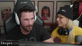 Gamer girl plays a different game with her pussy