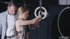 Filthiest fetish of this busty blonde slave came true