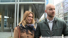 Awesome Huge-Boobed Teenager and Her BEAU Gets Money for Public BANG-OUT