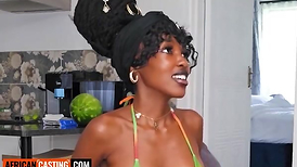 Inexperienced Diminutive Ebony  Riding American BWC in Homemade Shag-Festival Tape