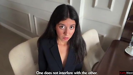 Secretary was Guilty Before the Boss and was Drilled  on a Business Excursion